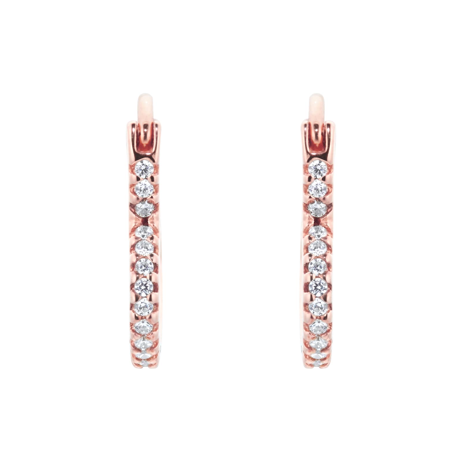 Michael kors hoop sale earrings rose gold