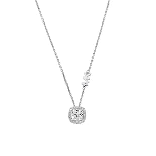 Michael Kors Sterling Silver Kors Brilliance Halo Pendant
