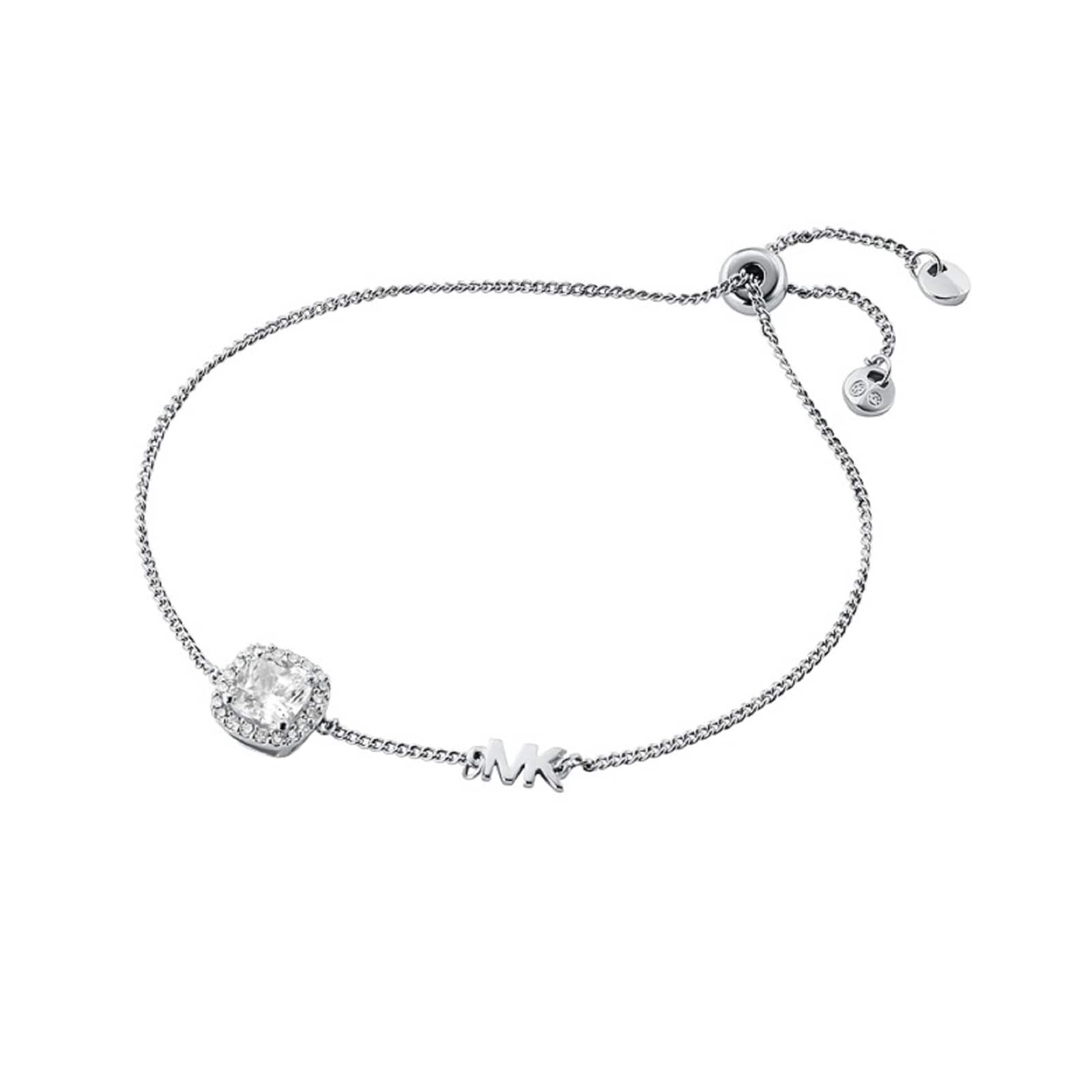 Michael kors silver bracelet with diamonds sale