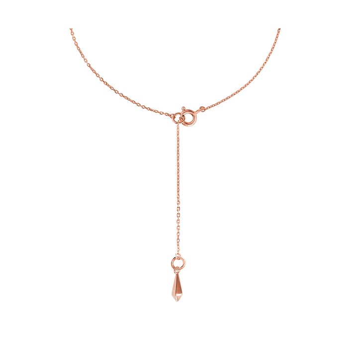 Michael Kors Mercer Link 14ct Rose Gold Plated Pave Necklace