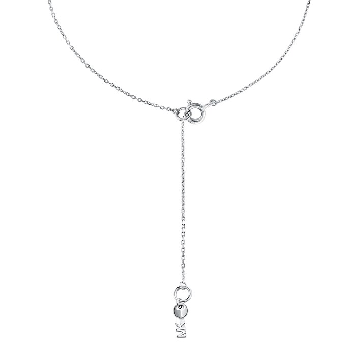 Michael Kors Custom Kors Sterling Silver Charm Necklace