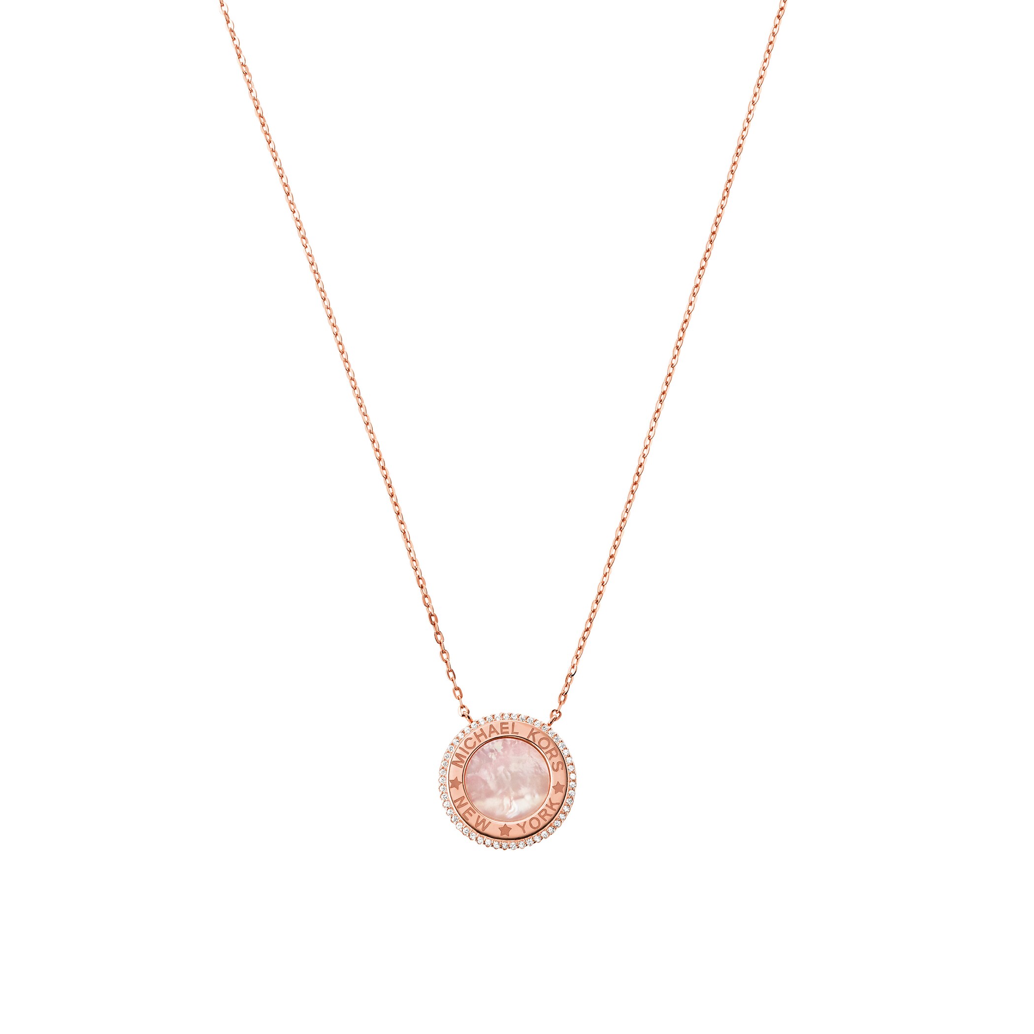 Michael Kors Rose Gold Coloured Mother of Pearl Pendant