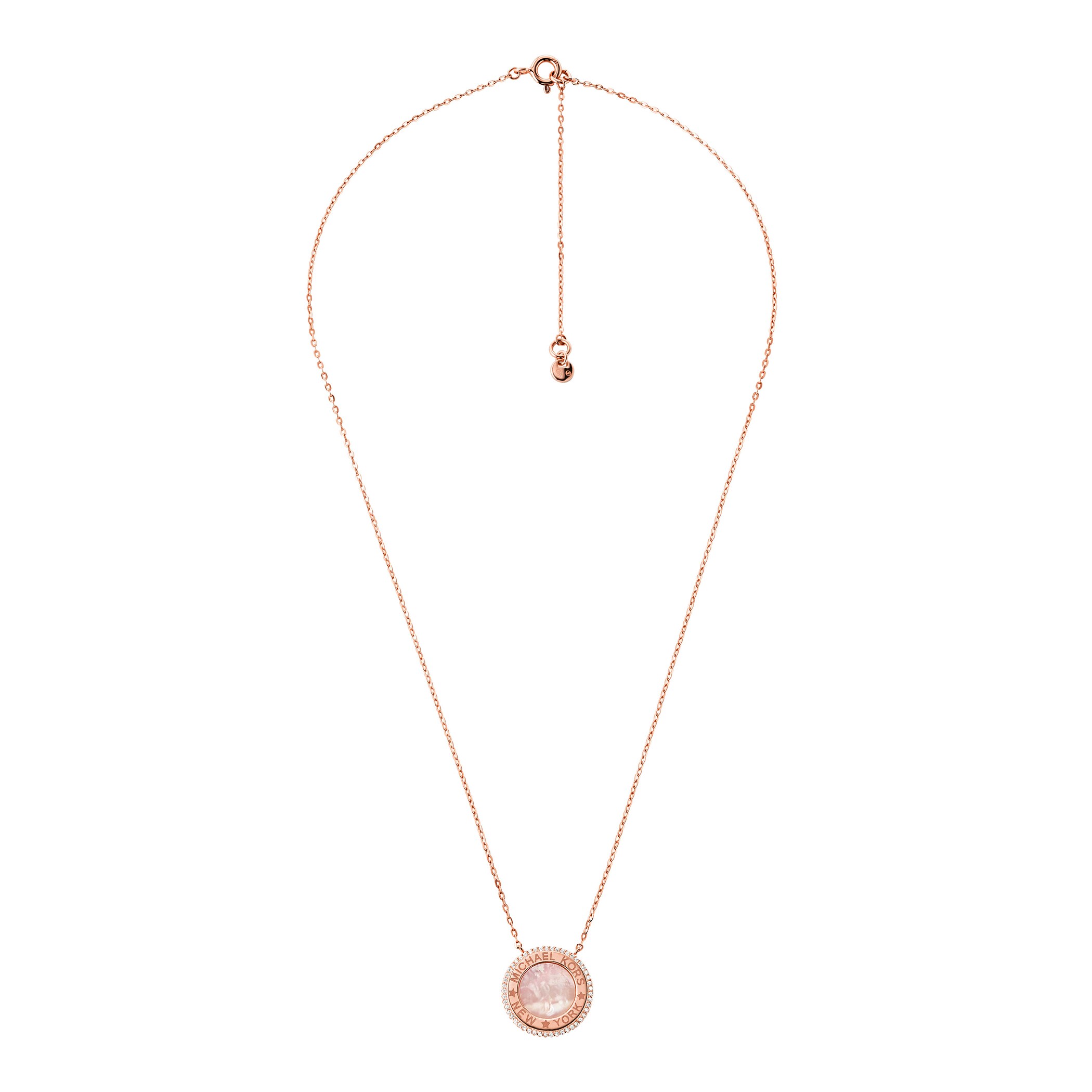 Michael Kors Rose Gold Coloured Mother of Pearl Pendant