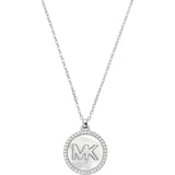 Michael Kors Sterling Silver Mother of Pearl Logo Pendant