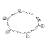 Michael Kors Silver Cubic Zirconia Charm premium Bracelet