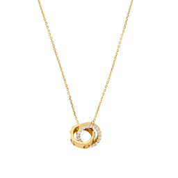 37200858 - 14ct Yellow Gold Coloured Cubic Zirconia Ring Necklace