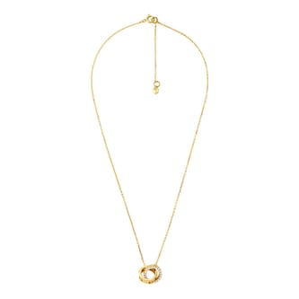Michael Kors 14ct Yellow Gold Coloured Cubic Zirconia Ring Necklace