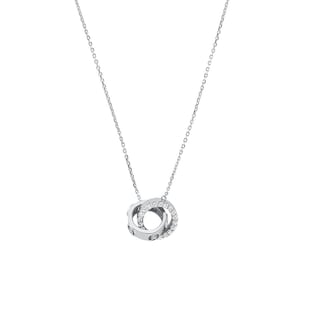 Michael Kors Sterling Silver Cubic Zirconia Ring Necklace