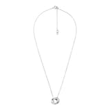 Michael Kors Sterling Silver Cubic Zirconia Ring Necklace
