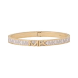 Michael Kors 14ct Yellow Gold Plated Logo Bangle