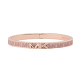 Michael Kors 14ct Rose Gold Plated Logo Bangle