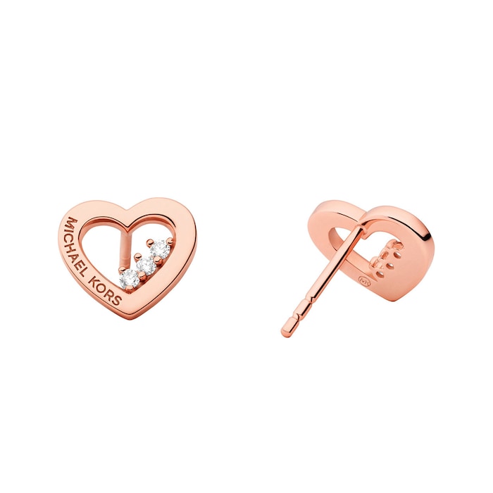 Michael Kors 14ct Rose Gold Coloured Sterling Silver Earrings