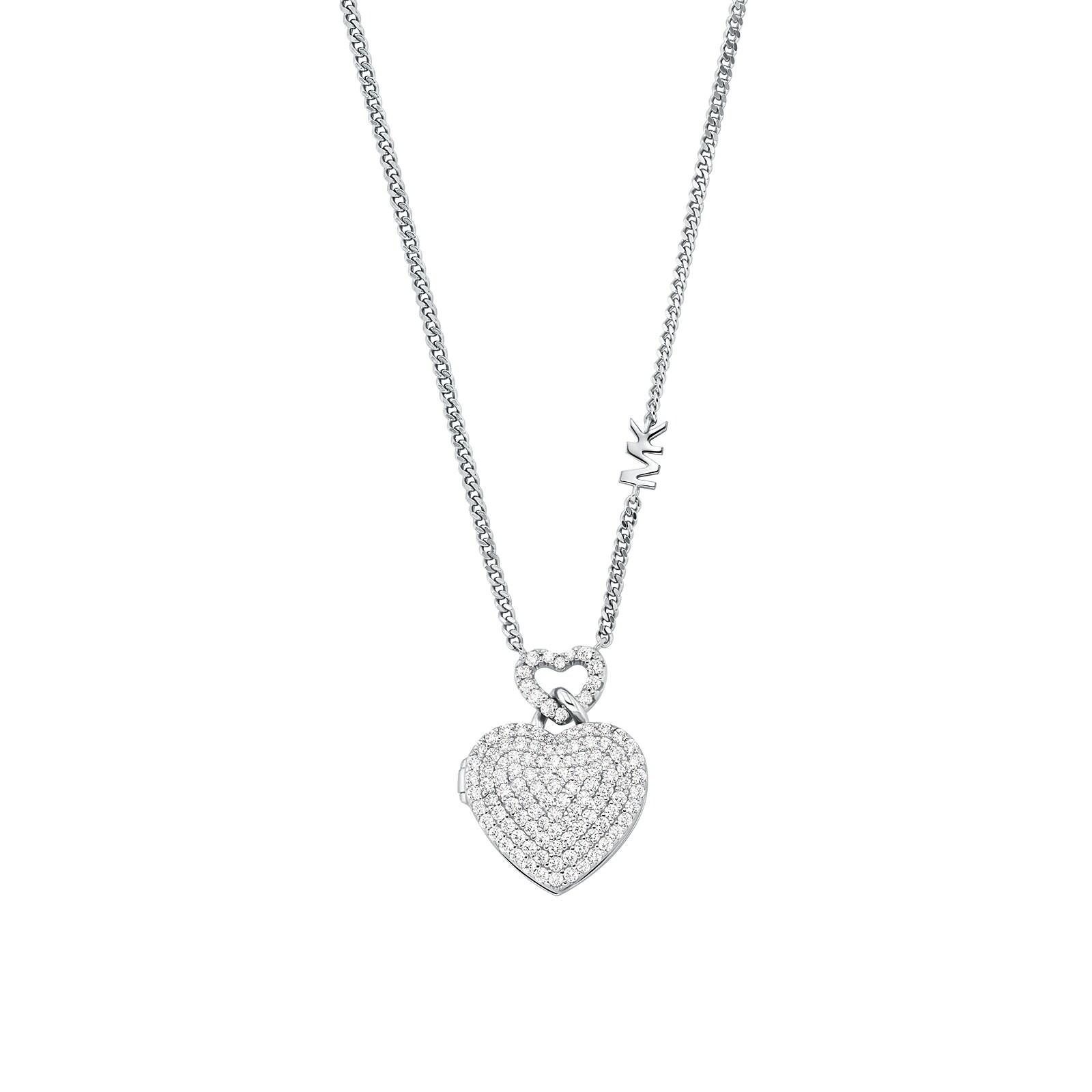 Michael Kors Kors Sterling Silver MK Locket Pendant MKC1566AN040 ...