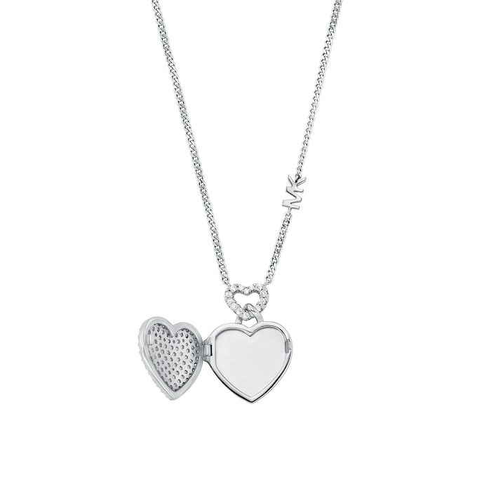 Michael Kors Kors Sterling Silver MK Locket Pendant