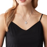 Michael Kors Kors Sterling Silver MK Locket Pendant