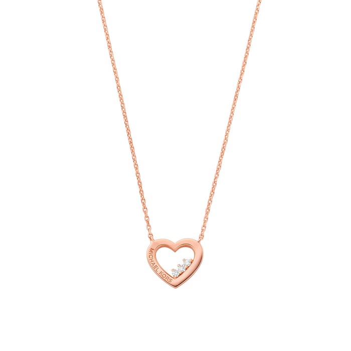 Michael Kors Rose Gold Plated Sterling Silver Pendant