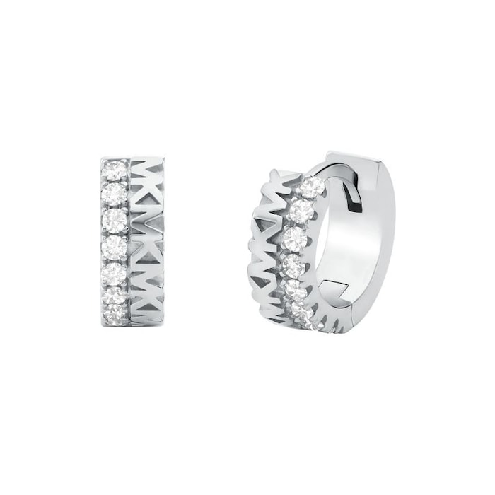 Michael Kors Sterling Silver Huggie Earrings