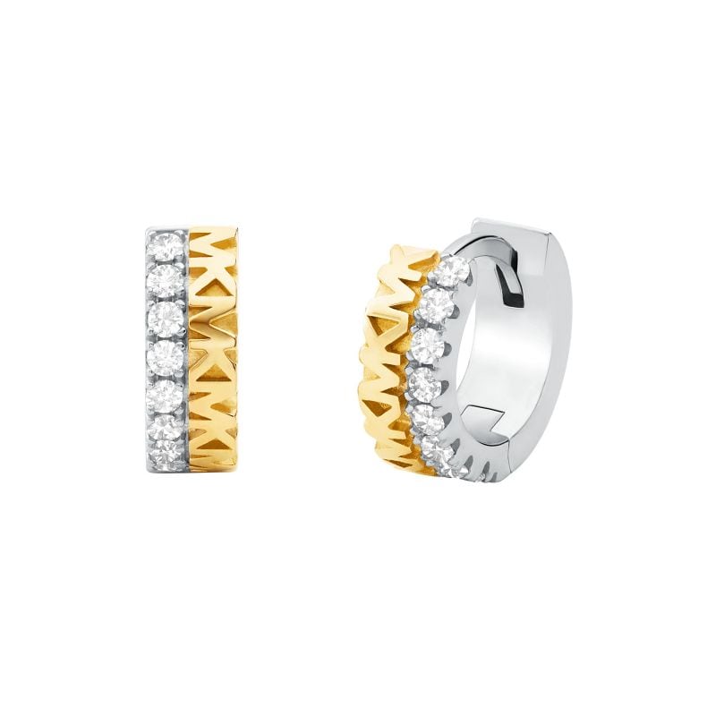 14ct Yellow Gold Coloured Sterling Silver Huggie Earrings
