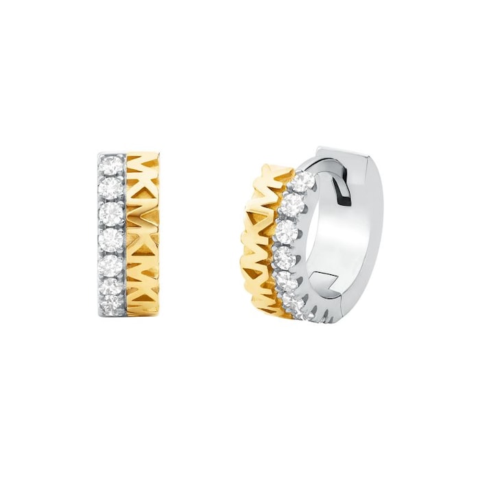 Michael Kors 14ct Yellow Gold Coloured Sterling Silver Huggie Earrings