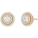 Michael Kors 14ct Gold Plated Sterling Silver Stud Earrings