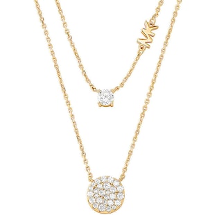 Michael Kors 14ct Yellow Gold Coloured Sterling Silver Necklace