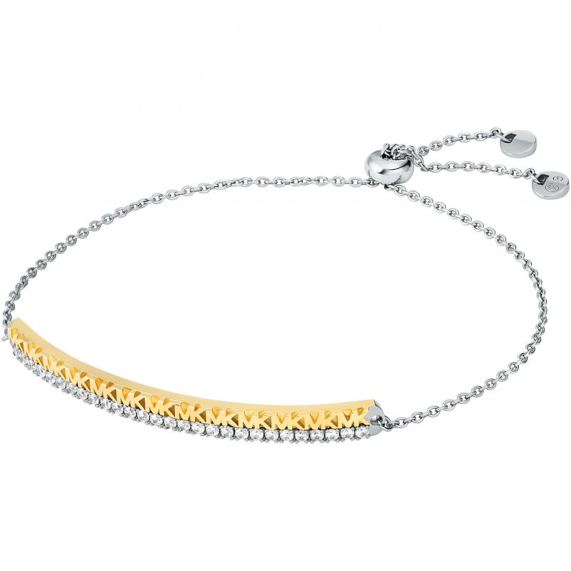 Michael Kors 14ct Gold Coloured Sterling Silver Slider Bracelet