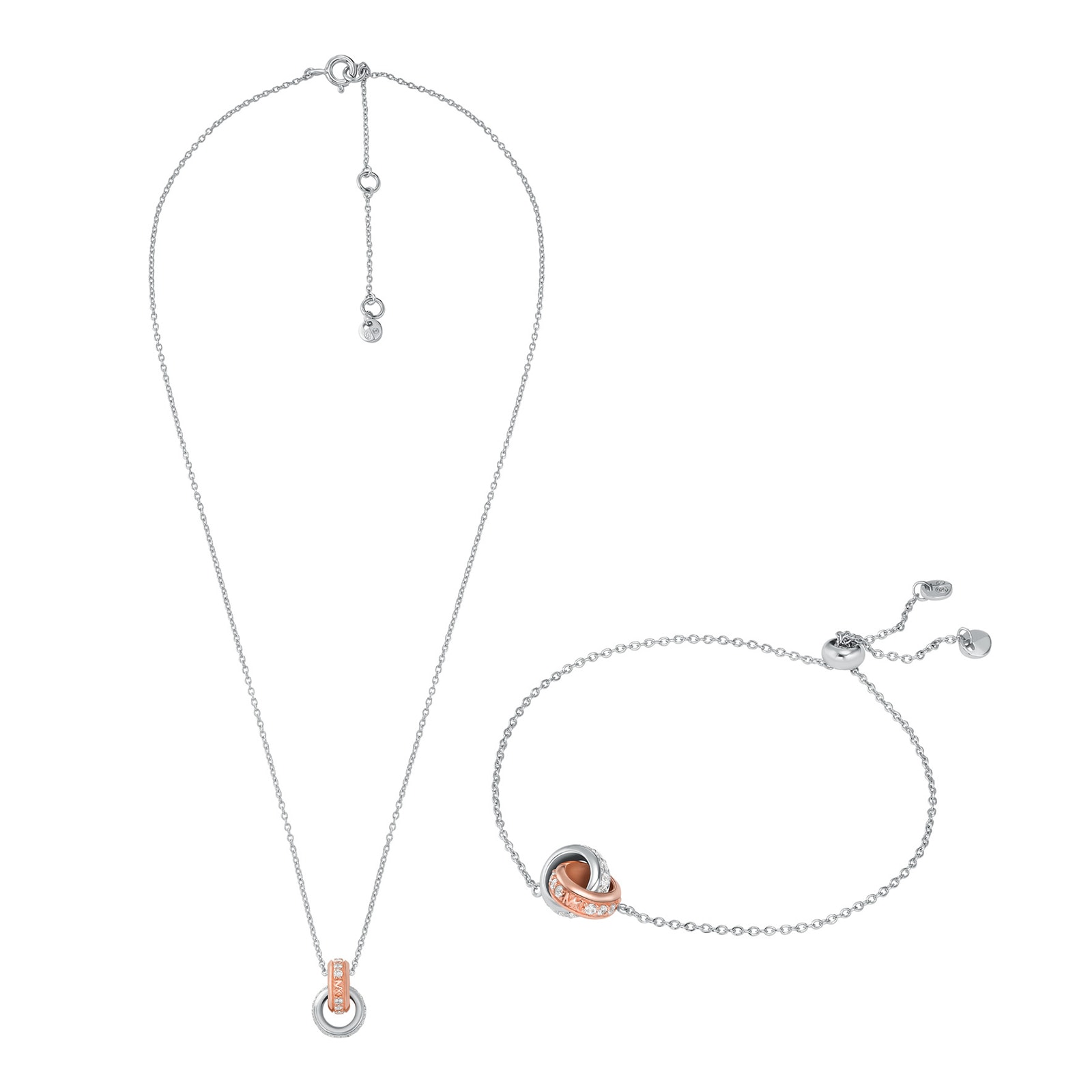 Mk necklace deals and earring set