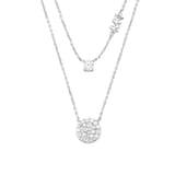 Michael Kors Sterling Silver Double Strand Necklace