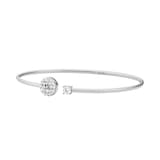 Michael Kors Michael Kors White Cubic Zirconia Pavé Open Bangle