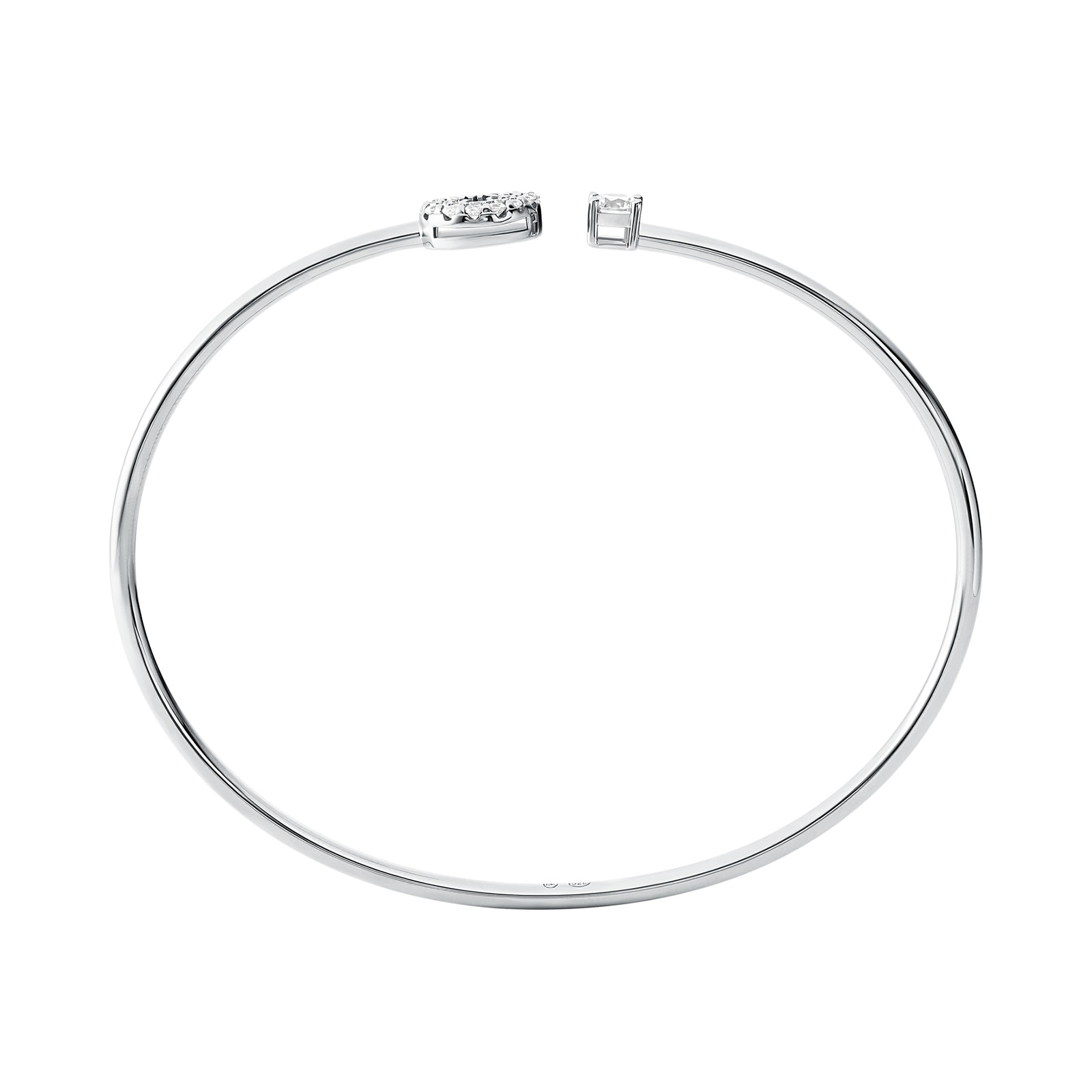 Michael Kors Michael Kors White Cubic Zirconia Pavé Open Bangle