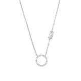 Michael Kors Silver Open Circle Crystal Pendant