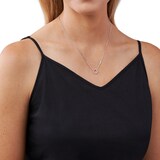 Michael Kors Silver Open Circle Crystal Pendant