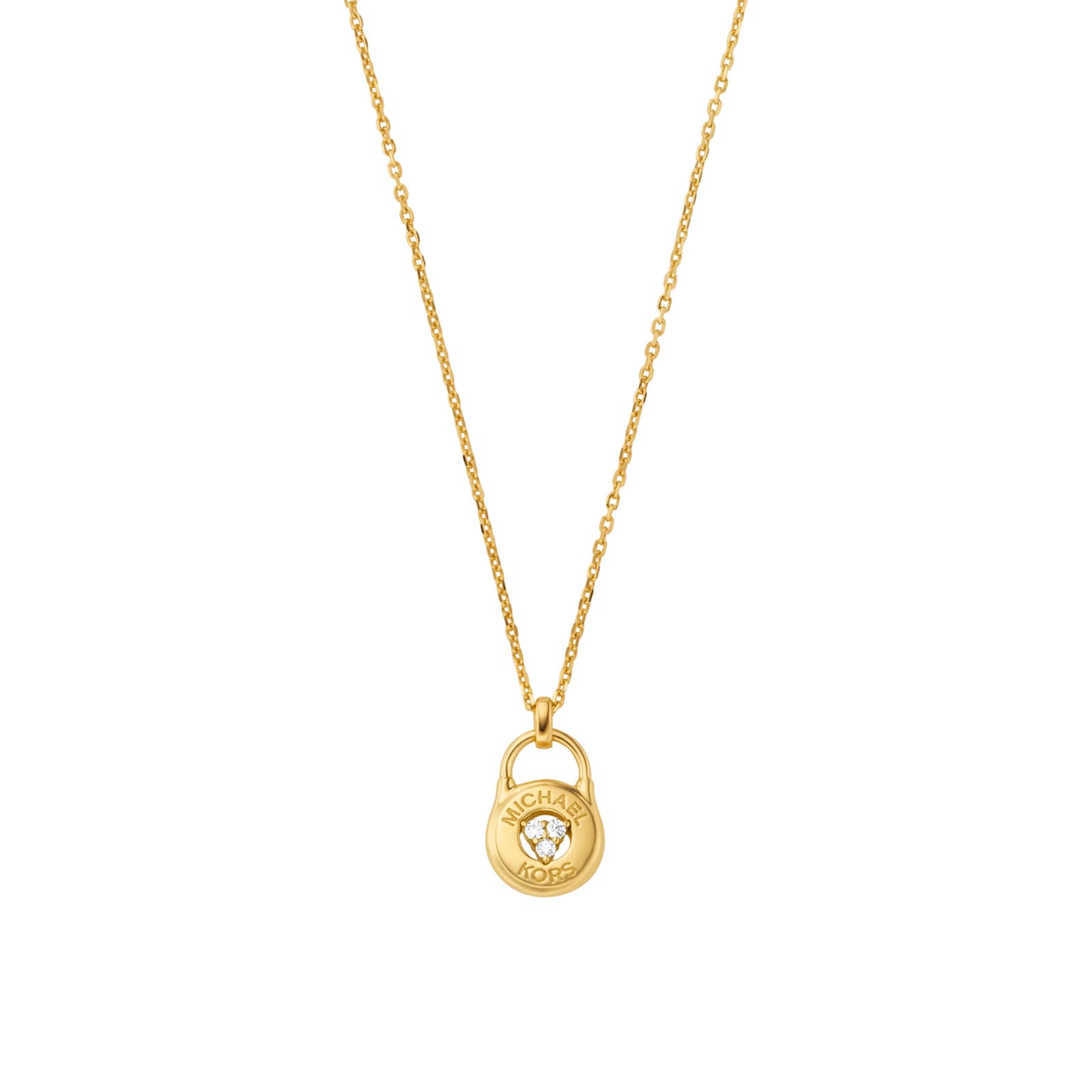 Michael Kors Yellow Gold Coloured Lock Pendant
