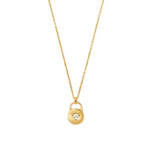 Michael Kors Yellow Gold Coloured Lock Pendant