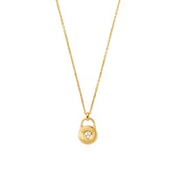 37200921 - Yellow Gold Coloured Lock Pendant