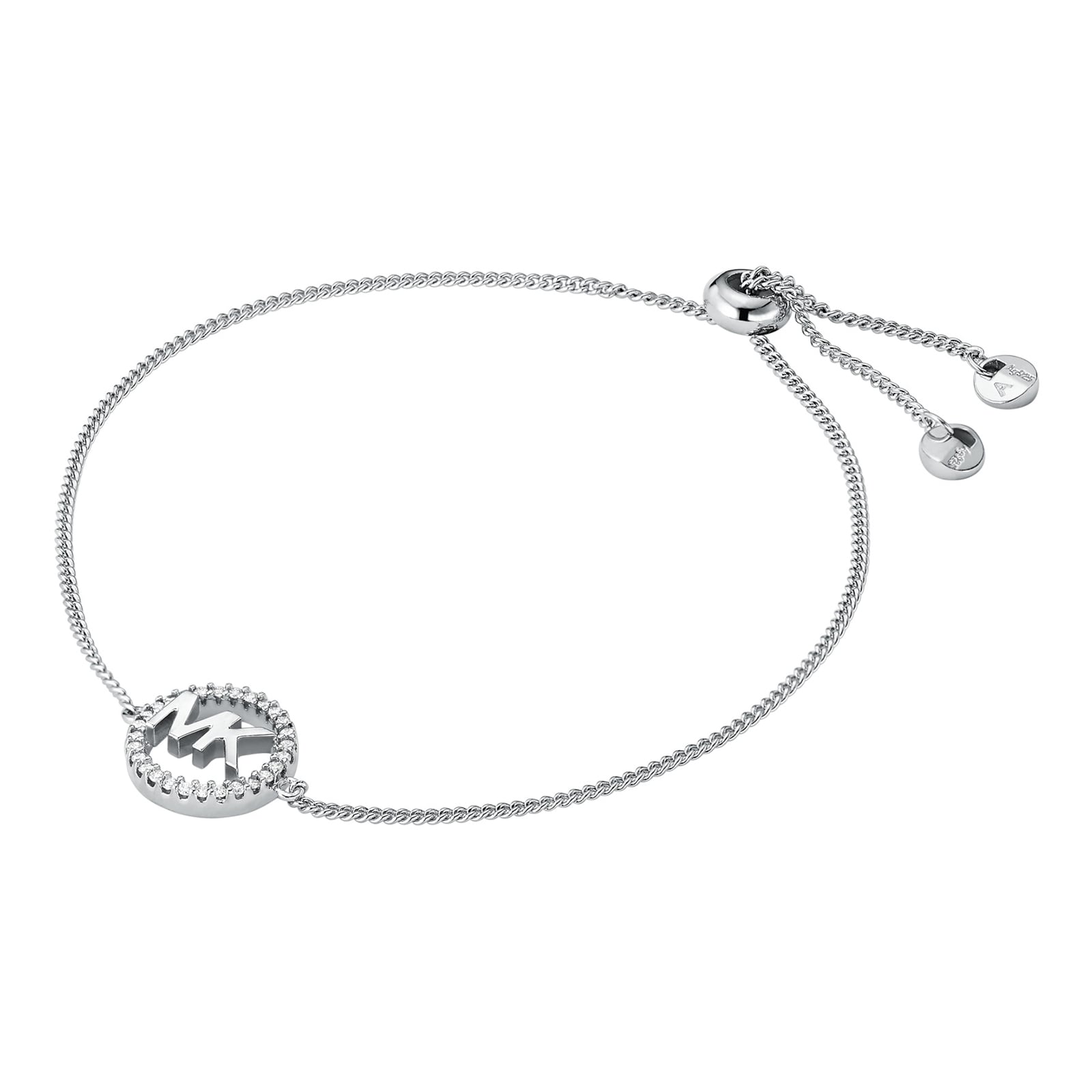 Michael Kors Silver Logo Slider Bracelet