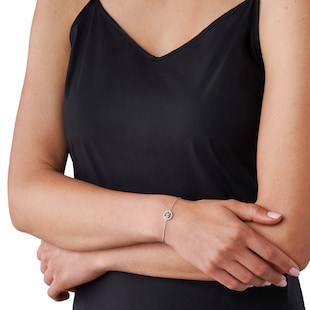 Michael Kors Silver Logo Slider Bracelet