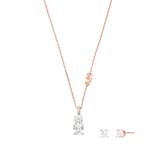 Michael Kors Rose Gold Plated Necklace & Earrings Box Set