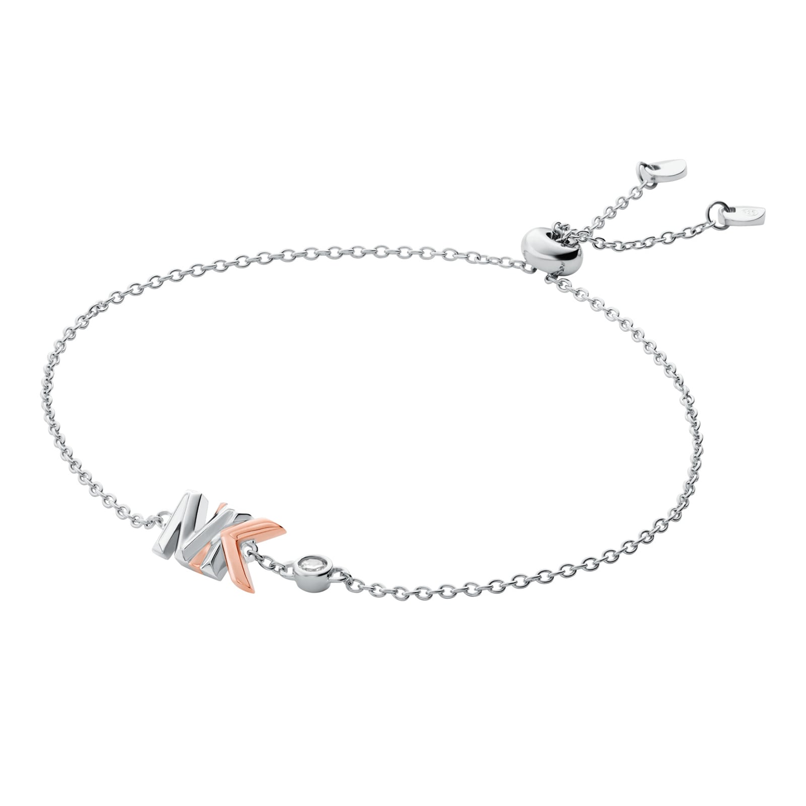 Two Toned Premium Logo Slider Bracelet