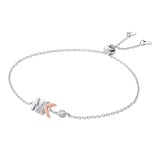 Michael Kors Two Toned Premium Logo Slider Bracelet