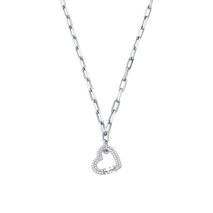 Michael Kors Sterling Silver Love Heart Pendant