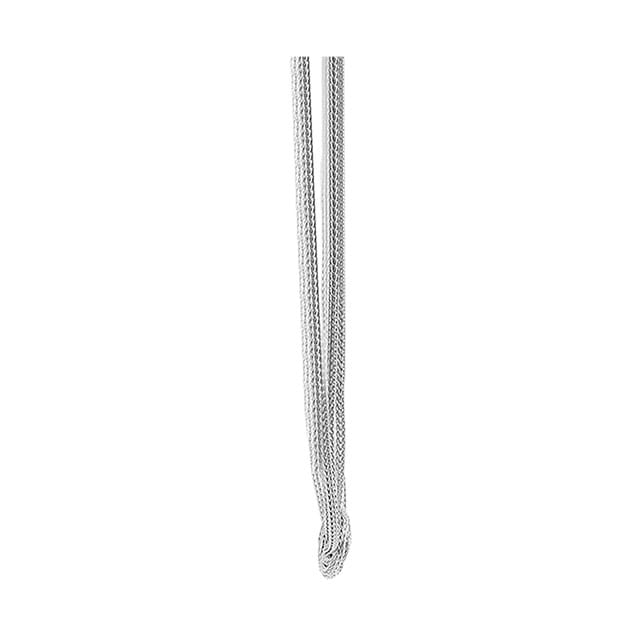Goldsmiths Italian Sterling Silver Central Knot Mesh Necklace