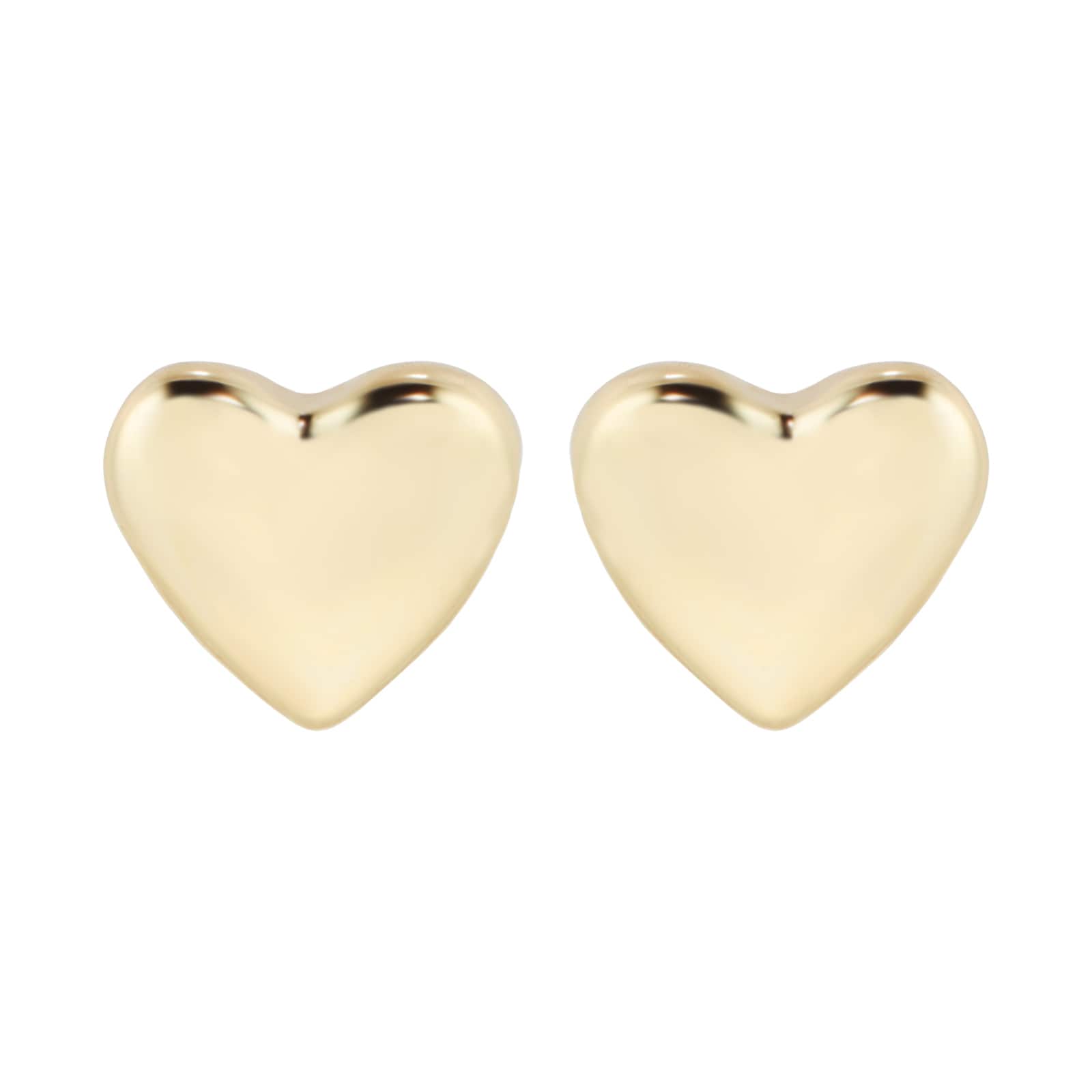 Yellow Gold Coloured Harly Tiny Heart Stud Earrings