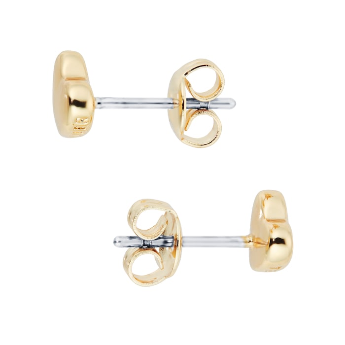 Ted Baker Gold Coloured Harly Tiny Heart Stud Earrings