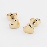 Ted Baker Gold Coloured Harly Tiny Heart Stud Earrings