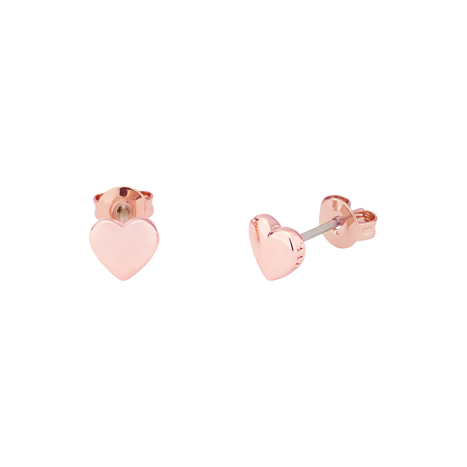 Full Cut Diamond Mini Heart Stud Earring — EF Collection®