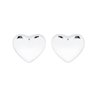 Ted Baker Silver Coloured Harly Heart Stud Earrings
