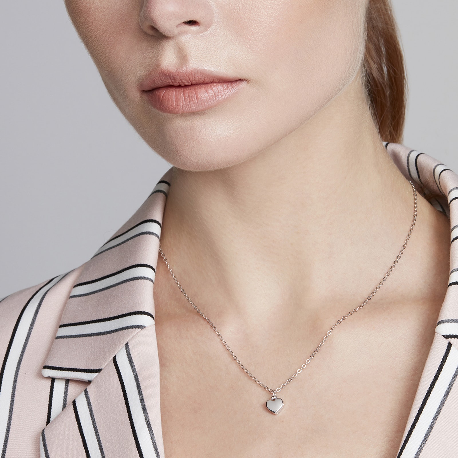 Ted Baker Jewellery Ladies PVD Silver Coloured Hara Tiny Heart Pendant Necklace