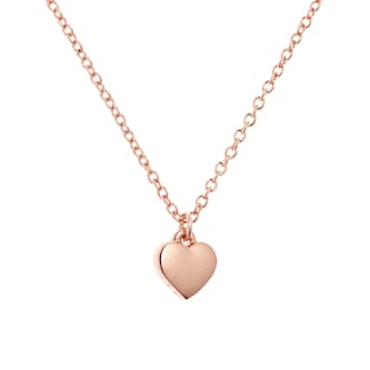 Ted Baker Rose Gold Coloured Hara Tiny Heart Pendant Necklace