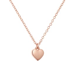 37240245 - Rose Gold Coloured Hara Tiny Heart Pendant Necklace